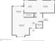 Detailed floor plan of the home, showcasing the layout of the living room, dining room, and kitchen at 3904 Valencia Grove Ln, Orlando, FL 32817