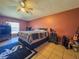 Bedroom with a ceiling fan, bed, window, and other furniture at 428 Coventry Estates Blvd, Deltona, FL 32725