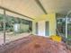 View of the shed with brick patio, offering storage and outdoor workspace at 1109 Edmonds St, Leesburg, FL 34748