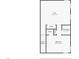 Detailed floor plan of second story loft with closet, bathroom and bedroom areas, including stairwell at 2161 Cedar Springs Way, Minneola, FL 34715