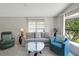 Bright living room with comfortable seating and large windows at 32339 Oak Park Dr, Leesburg, FL 34748