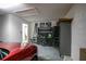 Organized garage with storage cabinets, bike racks, and space for vehicles at 3605 Kingswood Ct, Clermont, FL 34711