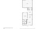 First floor plan showing the kitchen, primary bedroom, bathroom, and garage at 520 Rainbow Springs Loop, Groveland, FL 34736