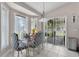 Cozy dining area with modern furnishings, natural light and backyard access at 5460 Sw 103Rd Street Rd, Ocala, FL 34476