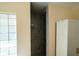 Bathroom featuring new stand up shower, glass block window, and new cabinets at 681 Greywood Dr, Altamonte Springs, FL 32701