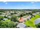 Overhead view of neighborhood highlighting lush trees, serene setting and meticulously maintained lawns at 1032 Ventura Dr, Lady Lake, FL 32159