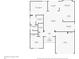 Detailed floor plan showing the layout of the house, including dimensions of rooms at 1032 Ventura Dr, Lady Lake, FL 32159