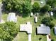Areal view of house and property showing outbuildings and nearby neighborhood at 11681 Se 72Nd Court Rd, Belleview, FL 34420