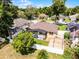 Aerial view of backyard featuring a deck and screened-in porch at 2389 Grand Poplar St, Ocoee, FL 34761