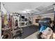 Multi-purpose garage converted to a home gym and storage space at 35338 Lake Unity Rd, Fruitland Park, FL 34731