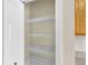 Walk-in pantry with shelving for storage and organization at 6640 Sw 85Th Pl, Ocala, FL 34476