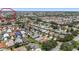 An aerial view of the community showcasing a variety of homes at 1334 Hollyberry Pl, The Villages, FL 32162