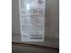 HVAC model and seriel number information plate at 149 Roseling Xing, Davenport, FL 33897