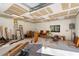 Unfinished garage includes some lighting, natural light, and lots of potential at 16615 Oklahoma St, Clermont, FL 34715