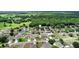 Aerial view features the property within a suburban landscape, highlighting its position among well-maintained homes and landscapes at 1702 Hoofprint Ct, Fruitland Park, FL 34731