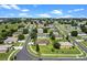An aerial view showcasing the property's location within a well-established community with tree-lined streets at 1892 Sanderling Dr, Clermont, FL 34711