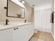 Bright bathroom features a double sink vanity with modern fixtures at 2161 Gold Dust Dr, Minneola, FL 34715