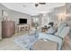 Open concept living room with a view of the dining area and front entrance at 233 Largovista Dr, Oakland, FL 34787