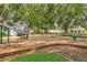 Community playground features fun activities amidst mature trees, perfect for Gathering enjoyment and recreation at 2755 Bobcat Chase Blvd, Oakland, FL 34787