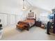 Large main bedroom with vaulted ceiling, ceiling fan, and windows at 4207 Bair Ave, Fruitland Park, FL 34731