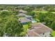 Expansive aerial view of a lush residential neighborhood with well-maintained lawns and mature trees at 6048 Tremayne Dr, Mount Dora, FL 32757