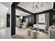 Elegant open-concept dining and living area with chic decor and a cozy atmosphere at 621 Lost Grove Cir, Winter Garden, FL 34787