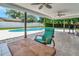 Relax in the backyard featuring an inviting pool, covered patio, and plenty of green space at 6829 Bittersweet Ln, Orlando, FL 32819