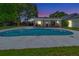 Inviting pool with covered patio in a backyard oasis, ideal for entertaining and relaxation at 6829 Bittersweet Ln, Orlando, FL 32819