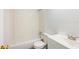 Clean bathroom with white tiled shower and modern vanity at 1134 Cr 464, Lake Panasoffkee, FL 33538
