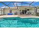 Screened-in pool and covered patio for relaxing and entertaining in this backyard oasis at 1216 Cheshire St, Groveland, FL 34736