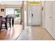 Inviting foyer featuring neutral walls, decorative tile flooring, and a view to the dining area at 1216 Cheshire St, Groveland, FL 34736