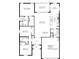 A detailed blueprint showcasing the floor plan, including bedrooms, living spaces, and kitchen layout at 26653 Otter Creek Ln, Leesburg, FL 34748