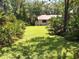 Private backyard featuring lush greenery, mature trees, and a well-maintained lawn at 29205 Old E Ml, Tavares, FL 32778