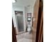 Cozy bathroom features neutral tile and a glass shower enclosure at 29205 Old E Ml, Tavares, FL 32778