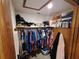 Spacious walk-in closet provides ample storage with shelving and hanging space at 29205 Old E Ml, Tavares, FL 32778