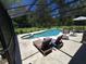 Inviting in-ground pool with screened enclosure at 29205 Old E Ml, Tavares, FL 32778