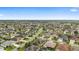 Wide aerial view of a sprawling suburban neighborhood with well-spaced houses, manicured lawns, and plenty of green spaces at 3750 Raspberry Ct, The Villages, FL 32163