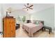 Inviting bedroom with vaulted ceilings, offering a serene retreat with ample natural light at 3750 Raspberry Ct, The Villages, FL 32163