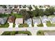Aerial view of charming single-story home with mature landscaping and well-maintained surroundings at 651 Timbercrest Dr, Leesburg, FL 34748