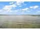 Beautiful scenic view of a lake and distant trees under a blue sky with fluffy clouds at 9335 Silver Lake Dr, Leesburg, FL 34788