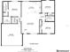 Detailed floor plan showcasing the layout of a one-story home, including room dimensions and storage spaces at 700 Fisher Rd, Ocklawaha, FL 32179