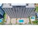 Aerial view of building and pool area at 89 S Atlantic Ave # 204, Ormond Beach, FL 32176