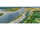 Scenic aerial view of waterfront condos by a waterway near the beach at 14 Ocean Palm Villa S # 14, Flagler Beach, FL 32136
