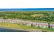 Aerial view showcasing condos near the ocean at 14 Ocean Palm Villa S # 14, Flagler Beach, FL 32136