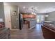 Kitchen with stainless steel appliances and wood cabinets at 16385 Nw 112Th Ct, Reddick, FL 32686