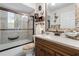 Updated bathroom with a walk-in shower and new vanity at 5315 Nw 25Th Loop, Ocala, FL 34482