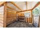 Interior of animal shelter with wooden walls and gate at 5919 Sw 124Th Terrace Rd, Ocala, FL 34481