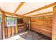 Interior view of the animal shelter, showing the wooden construction at 5919 Sw 124Th Terrace Rd, Ocala, FL 34481