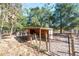 Wooden animal pen with wire fence at 5919 Sw 124Th Terrace Rd, Ocala, FL 34481