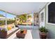 Relaxing screened porch with seating and backyard view at 11436 Sw 84Th Court Rd, Ocala, FL 34481